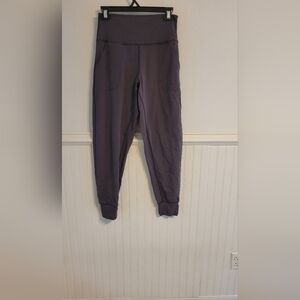 Colorfulkoala Women's High-Waisted Leggings - Gray Purple Size Medium